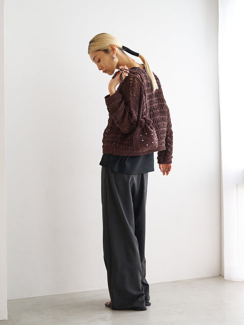 LINEN MIX PAJAMA PT /Y251-31012