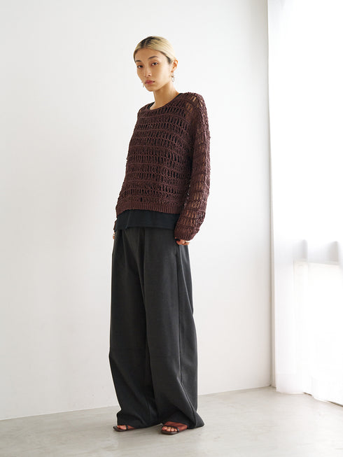 LINEN MIX PAJAMA PT /Y251-31012