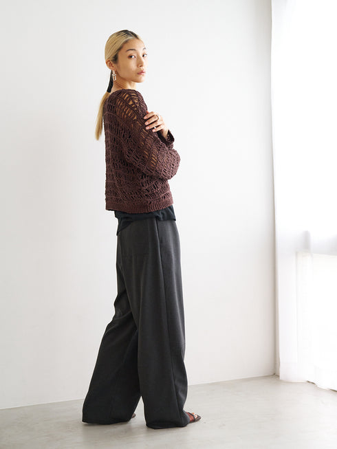 LINEN MIX PAJAMA PT /Y251-31012