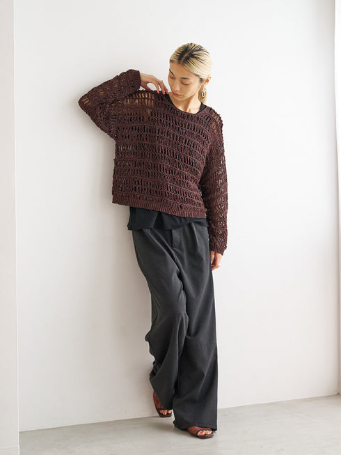 LINEN MIX PAJAMA PT /Y251-31012