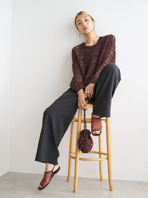 LINEN MIX PAJAMA PT /Y251-31012