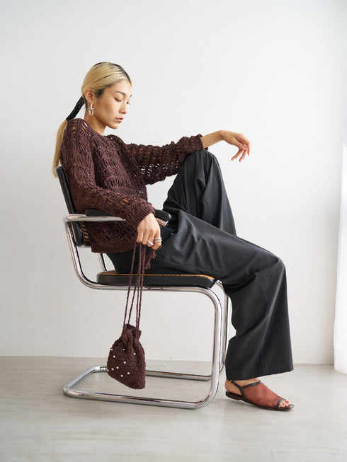 LINEN MIX PAJAMA PT /Y251-31012