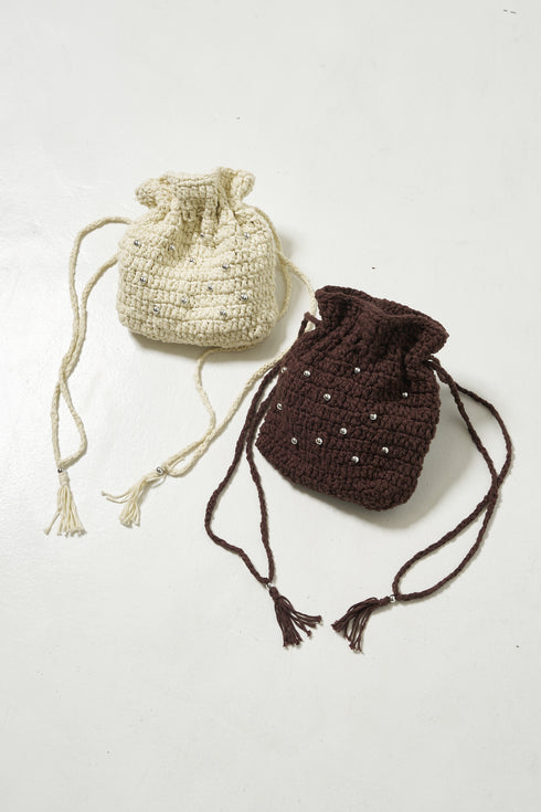 HAND KNIT POUCH /Y251-08019