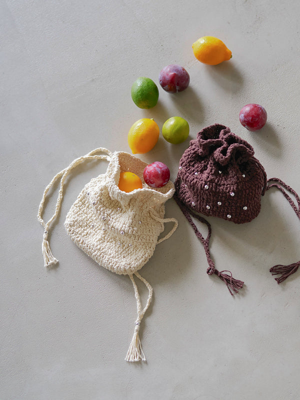 HAND KNIT POUCH /Y251-08019