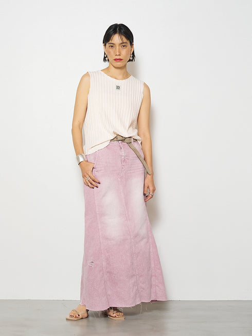 CUT OFF RIB TANKTOP /Y252-81037