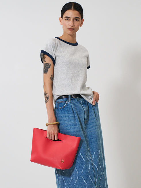 LEATHER FOLDABLE BAG /Y252-01059