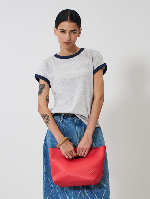 LEATHER FOLDABLE BAG /Y252-01059