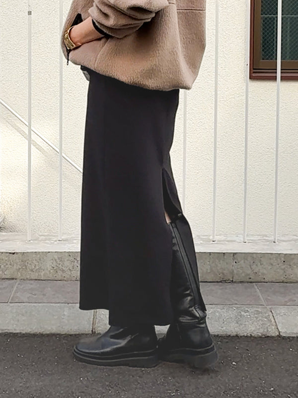 【 予約:10月下旬 】ADJUST SLIT SKIRT /Y252-22032-8