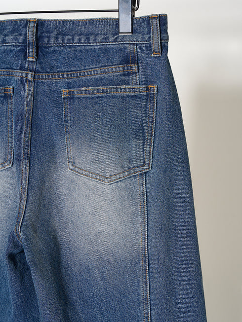 KNEE TUCK DENIM PT /Y252-31054