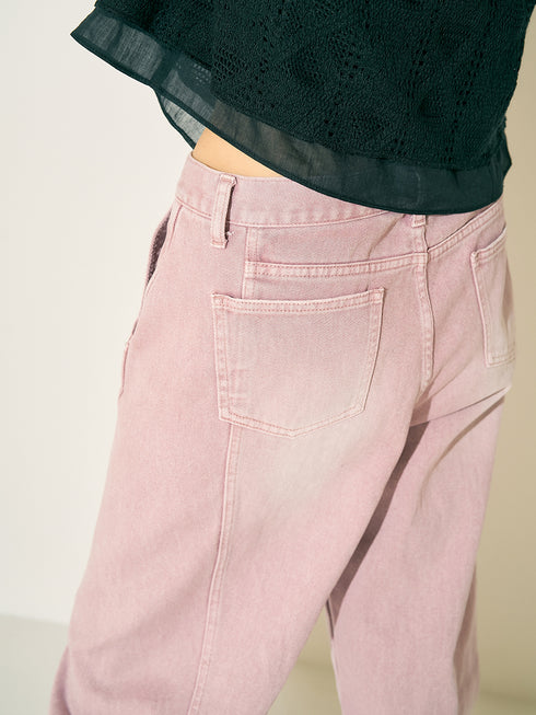 KNEE TUCK DENIM PT /Y252-31054