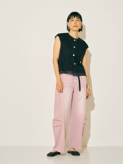 KNEE TUCK DENIM PT /Y252-31054