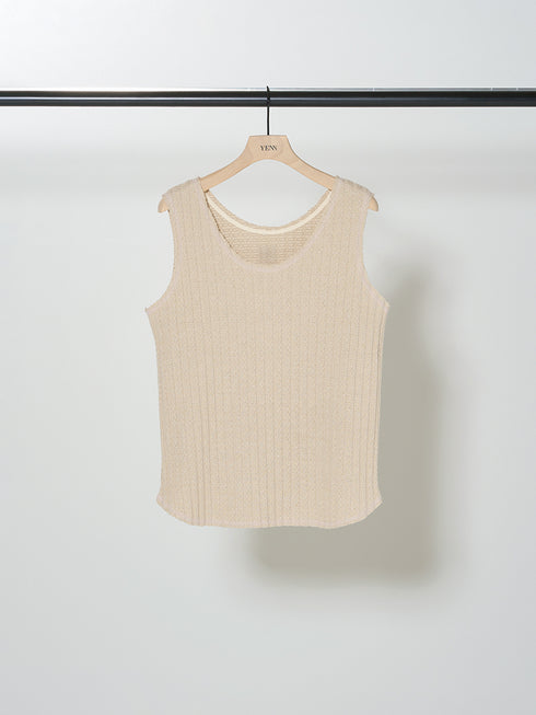 CUT OFF RIB TANKTOP /Y252-81037