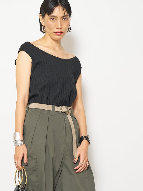 CUT OFF RIB TANKTOP /Y252-81037