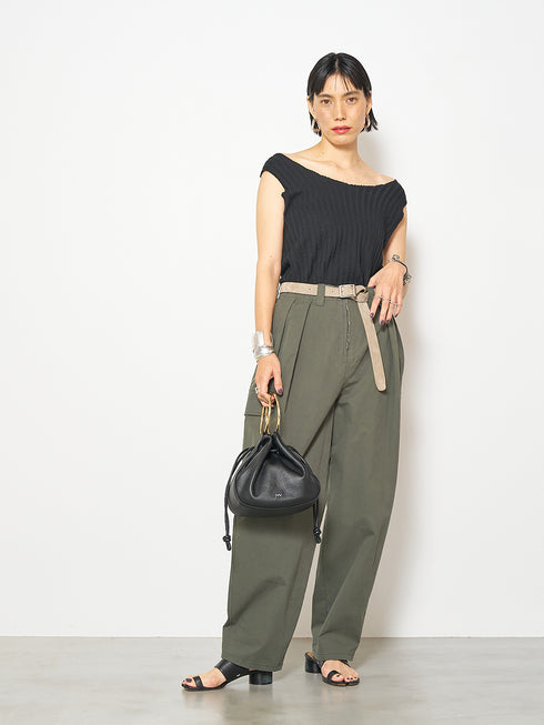 CUT OFF RIB TANKTOP /Y252-81037