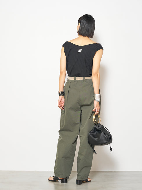 CUT OFF RIB TANKTOP /Y252-81037