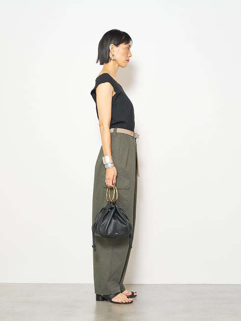 CUT OFF RIB TANKTOP /Y252-81037