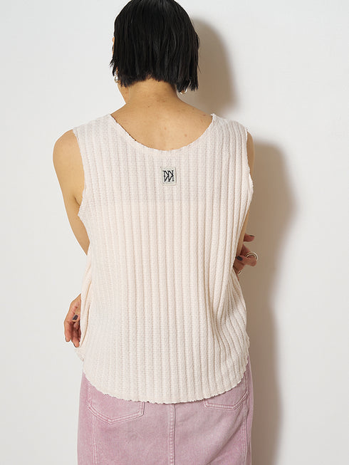 CUT OFF RIB TANKTOP /Y252-81037
