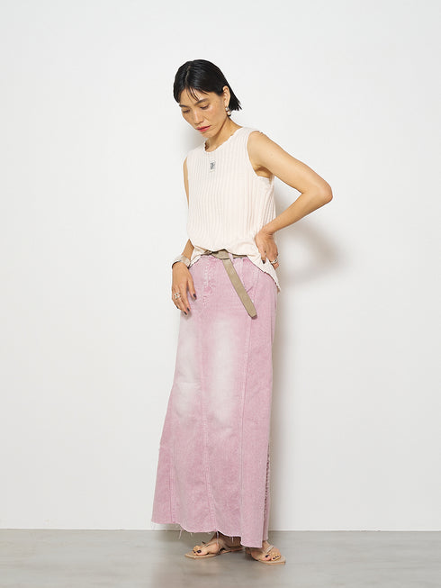 CUT OFF RIB TANKTOP /Y252-81037