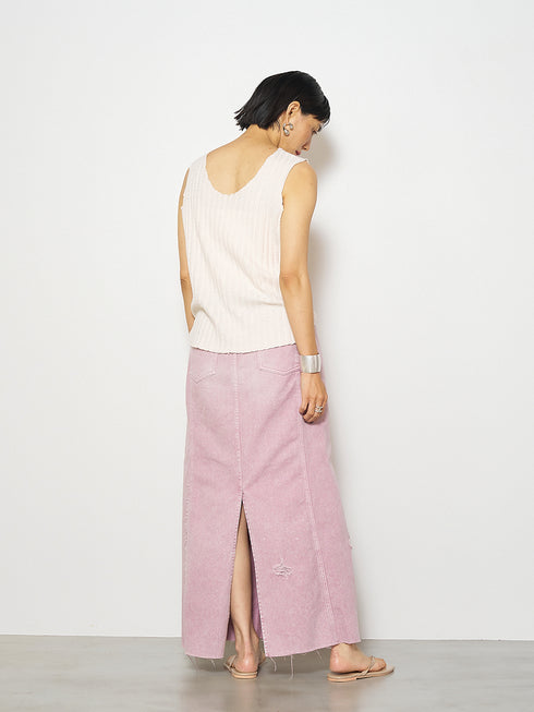 CUT OFF RIB TANKTOP /Y252-81037