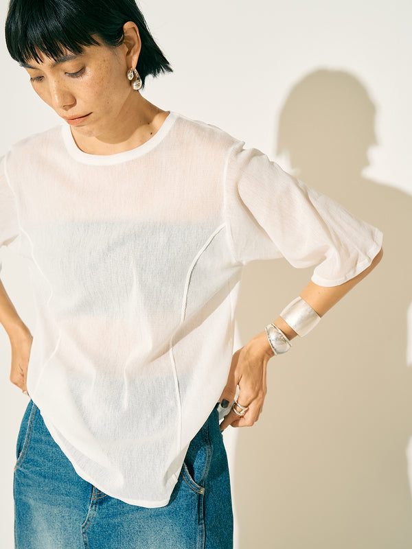 COTTON TULLE TEE /Y252-82038