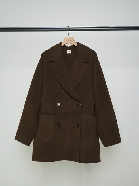 【 予約:9月中旬 】DOUBLE FACE PEA COAT /Y253-71090