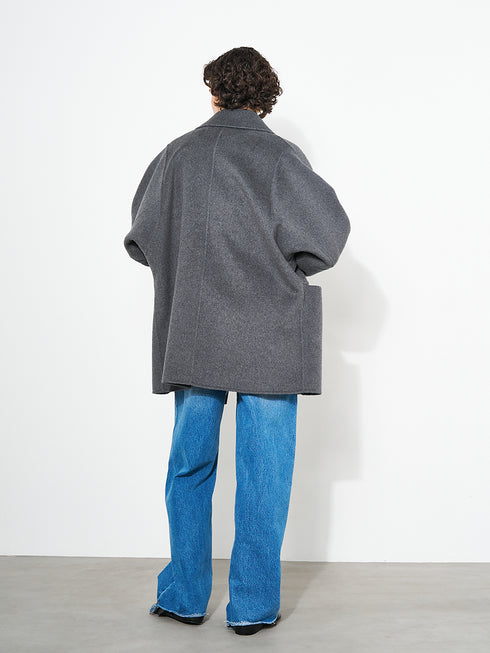 【 予約:9月中旬 】DOUBLE FACE PEA COAT /Y253-71090