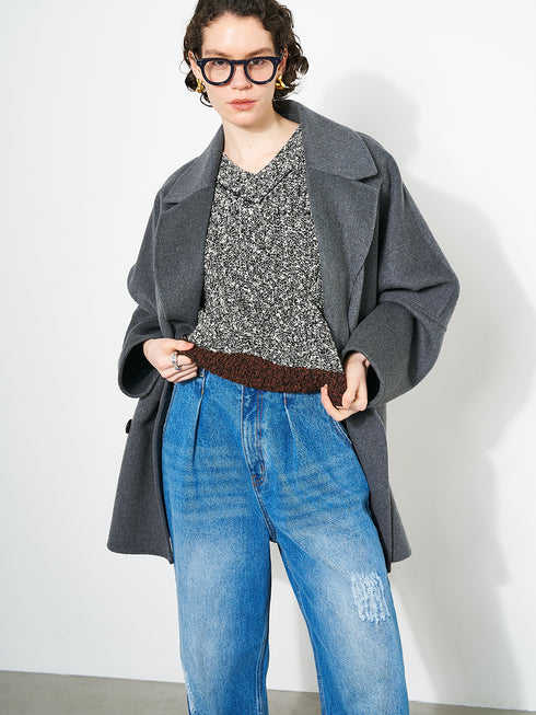 DOUBLE FACE PEA COAT /Y253-71090