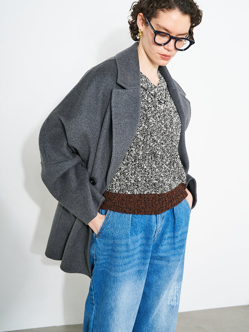 DOUBLE FACE PEA COAT /Y253-71090