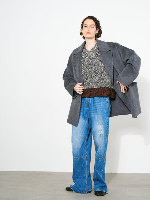 DOUBLE FACE PEA COAT /Y253-71090