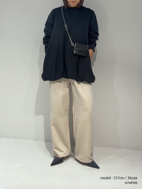 MOLE TWILL TUCK WIDE PT /Y254-31136