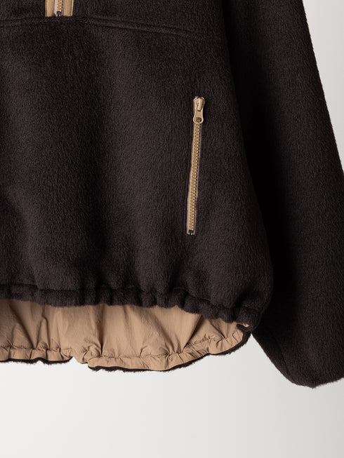 【 予約:8月中旬 】SHAGGY HALF ZIP JK /Y254-41126-4