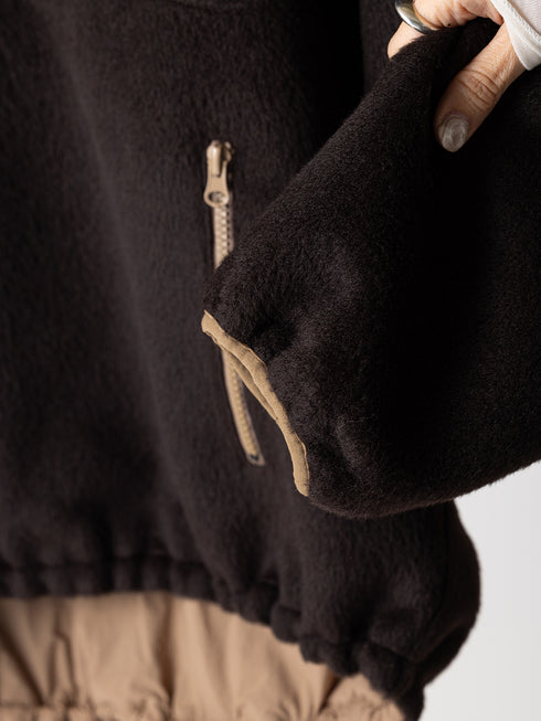 【 予約:8月中旬 】SHAGGY HALF ZIP JK /Y254-41126-4