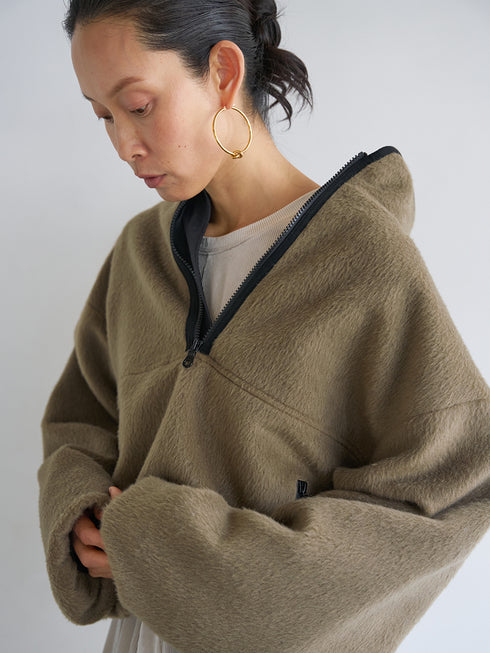 【 予約:8月中旬 】SHAGGY HALF ZIP JK /Y254-41126-4