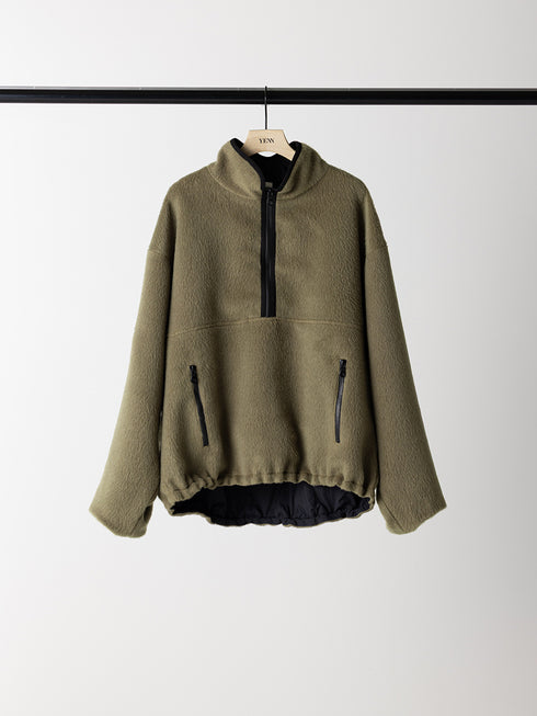 【 予約:8月中旬 】SHAGGY HALF ZIP JK /Y254-41126-4