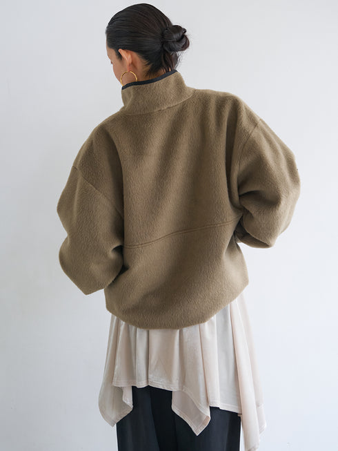 【 予約:8月中旬 】SHAGGY HALF ZIP JK /Y254-41126-4