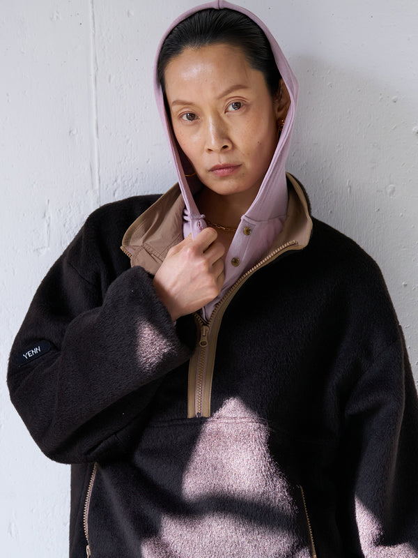 【 予約:8月中旬 】SHAGGY HALF ZIP JK /Y254-41126-4