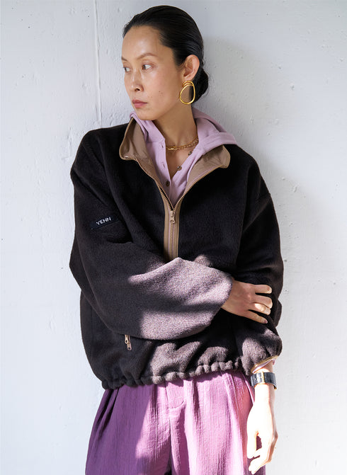 【 予約:8月中旬 】SHAGGY HALF ZIP JK /Y254-41126-4