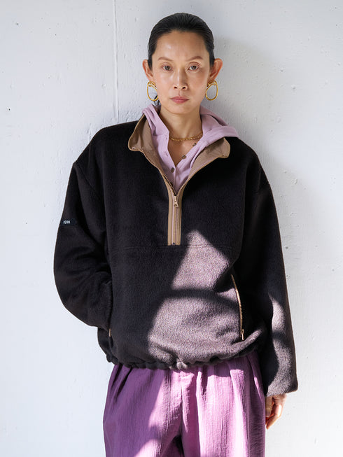 【 予約:8月中旬 】SHAGGY HALF ZIP JK /Y254-41126-4