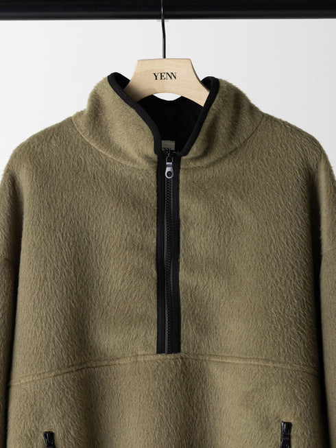【 予約:8月中旬 】SHAGGY HALF ZIP JK /Y254-41126-4
