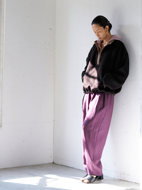 【 予約:8月中旬 】SHAGGY HALF ZIP JK /Y254-41126-4