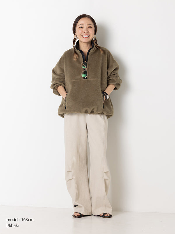 SHAGGY HALF ZIP JK /Y254-41126-4