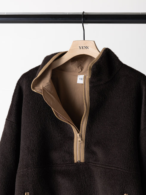 【 予約:8月中旬 】SHAGGY HALF ZIP JK /Y254-41126-4