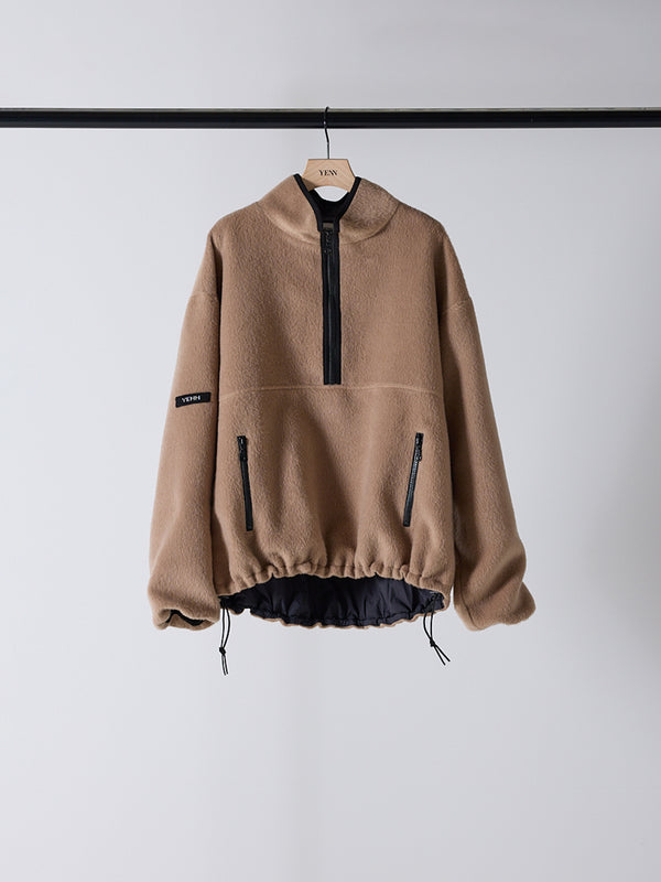 【 予約:10月上旬 】SHAGGY HALF ZIP JK /Y254-41126-5 ( beige )