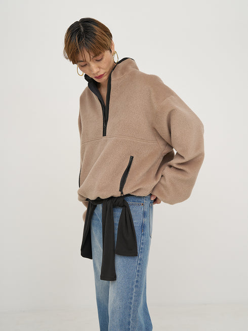 【 予約:8月中旬 】SHAGGY HALF ZIP JK /Y254-41126-4