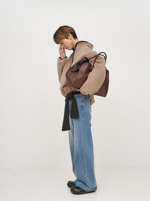 【 予約:8月中旬 】SHAGGY HALF ZIP JK /Y254-41126-4