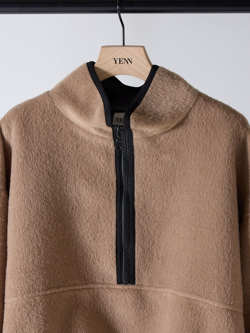 【 予約:12月中旬~下旬 】SHAGGY HALF ZIP JK /Y254-41126-3