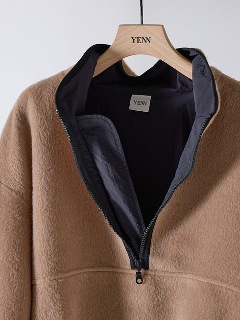 【 予約:12月中旬~下旬 】SHAGGY HALF ZIP JK /Y254-41126-3