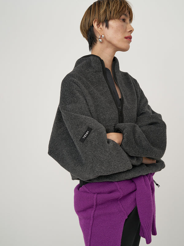 【 予約:10月中~下旬 】SHAGGY HALF ZIP JK /Y254-41126-6