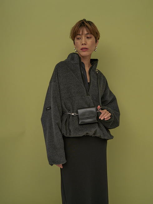 【 予約:12月中旬~下旬 】SHAGGY HALF ZIP JK /Y254-41126-3