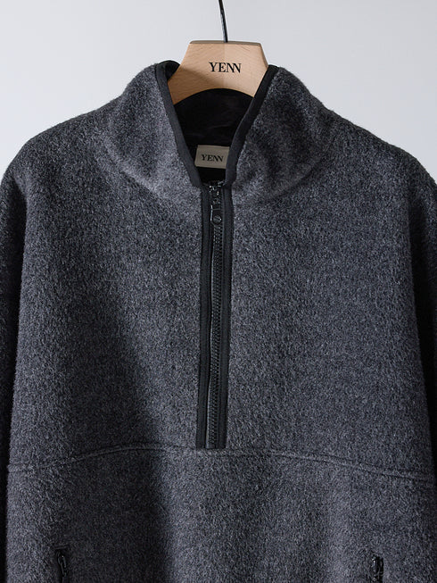 【 予約:12月中旬~下旬 】SHAGGY HALF ZIP JK /Y254-41126-3
